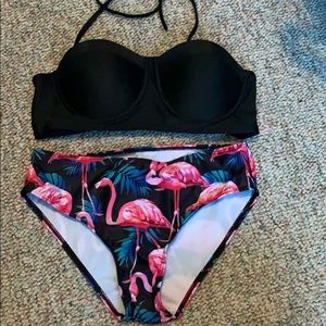 SHEIN flamingo bathing suit set